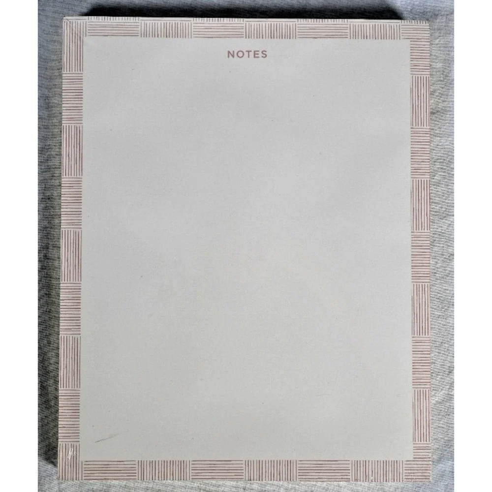 NEW Threshold Notepad Notes Pad Gold Edge Gum Top 140 Sheets 10